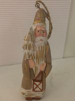 Handgeschnitzter Samichlaus Anhänger, Holz, Folk Art Vintage