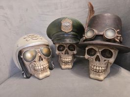 Déco d'Halloween - Lots de 3 crânes!