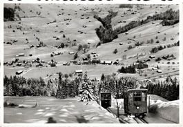 Skigebiet Obertoggenburg. Drahtseilbahn Unterwasser-Iltios