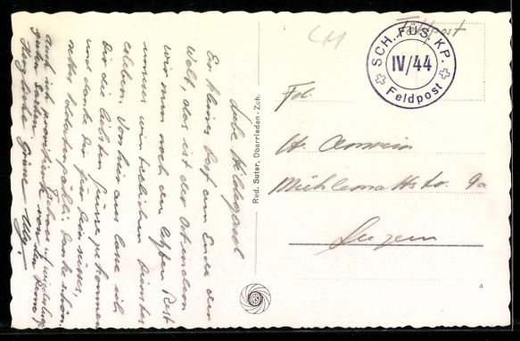 Cartes postales: Mettmenstetten, Teilansicht mit Kirche – D'occasion à Berlin par bartko-reher 1