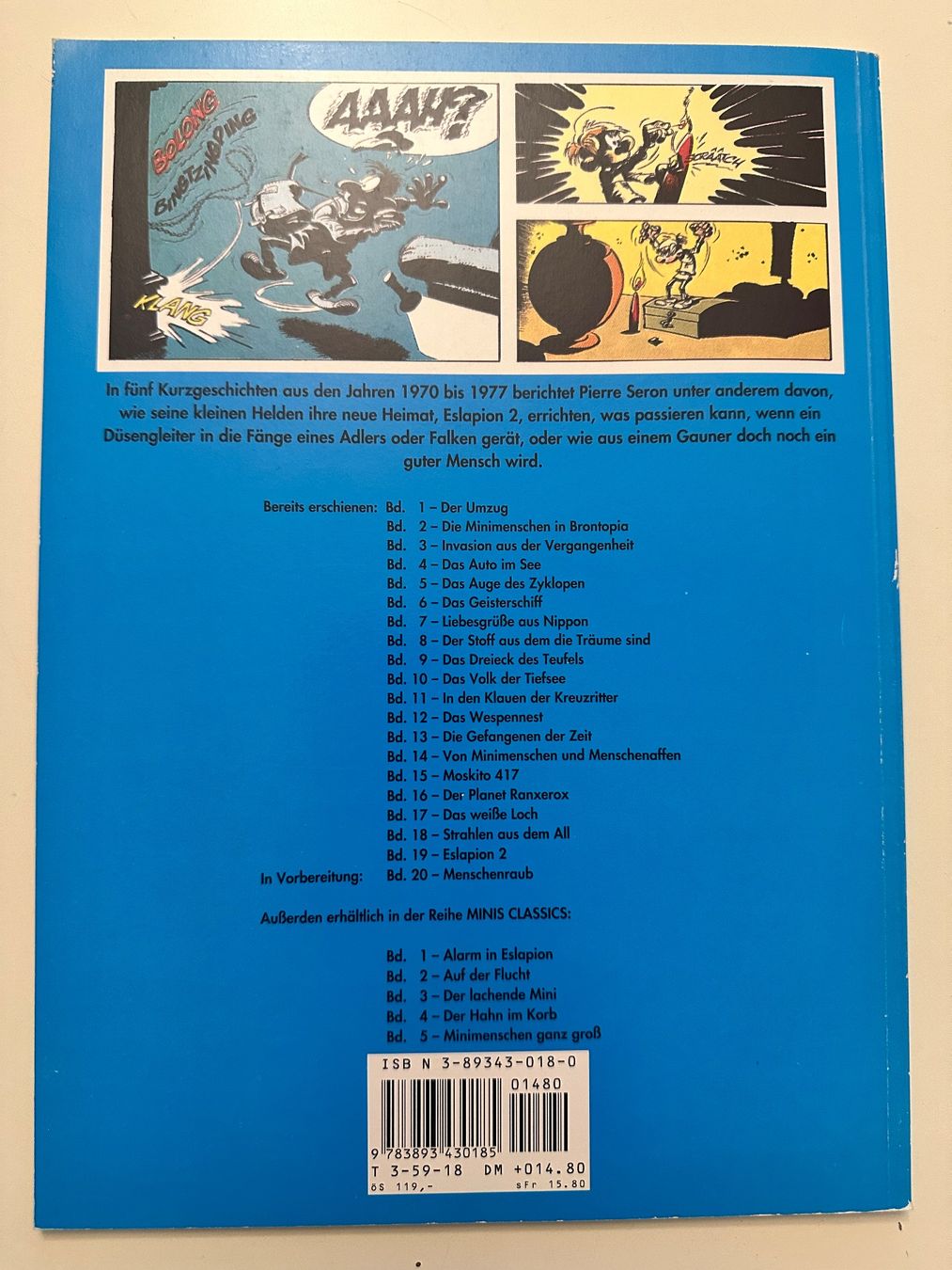 Comics: Die Minimenschen Band 19 - Eslapion 2 - Softcover – Gebraucht aus Münsingen von Ganjam 2