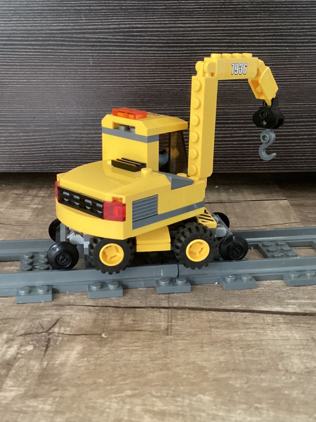 Lego Baukästen: Lego 7936 Eisenbahn City Bagger Schienenbagger – Gebraucht aus Glarus von Folienjoe24 1