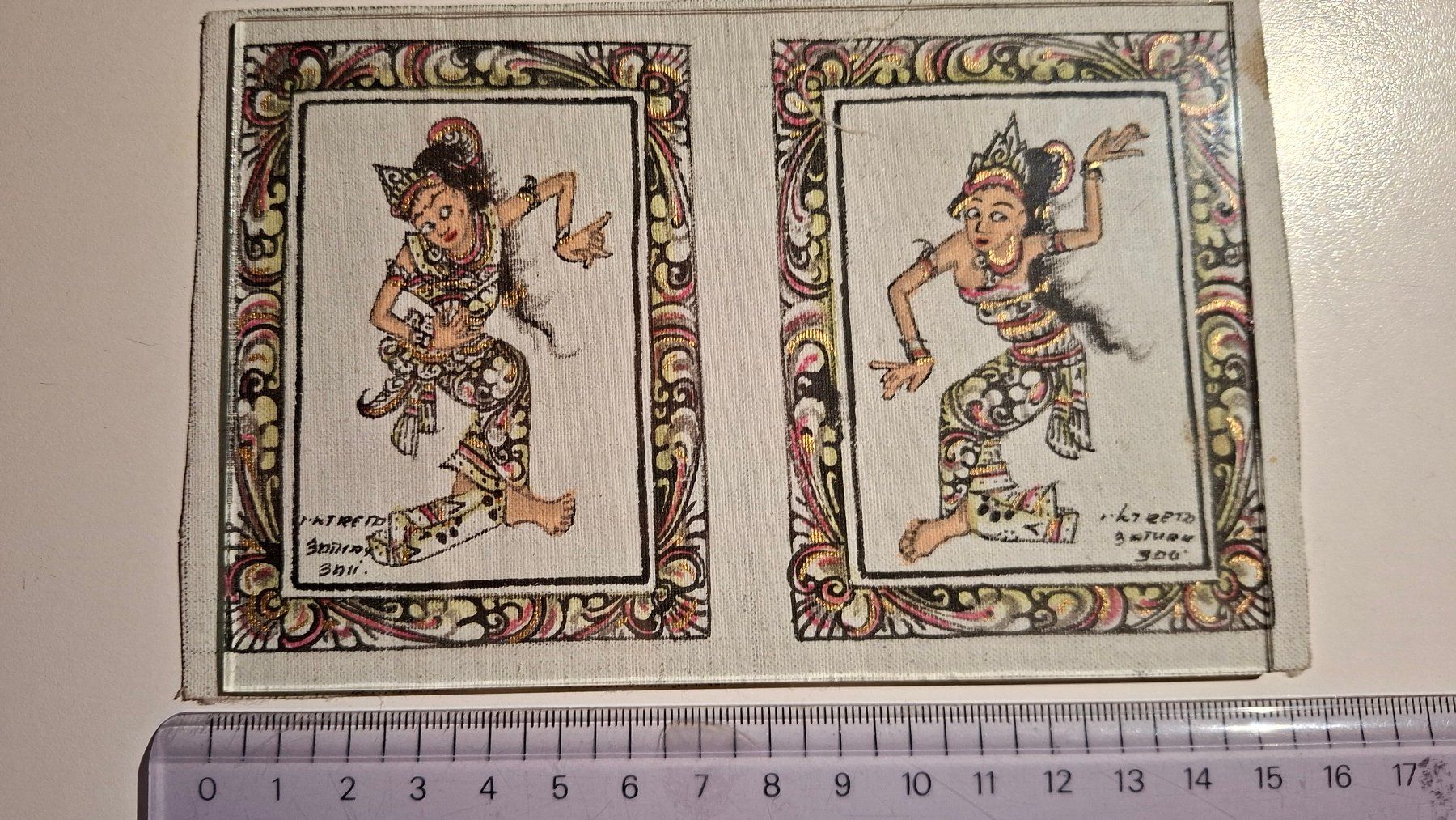 Foto & Immagini: Balinesische Tänzerinnen; Handgemalt – Usato da Weiningen ZH venduto da Annakatharina 1