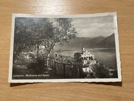 Alte Ansichtskarte Locarno - Madonna del Sasso, Rarität