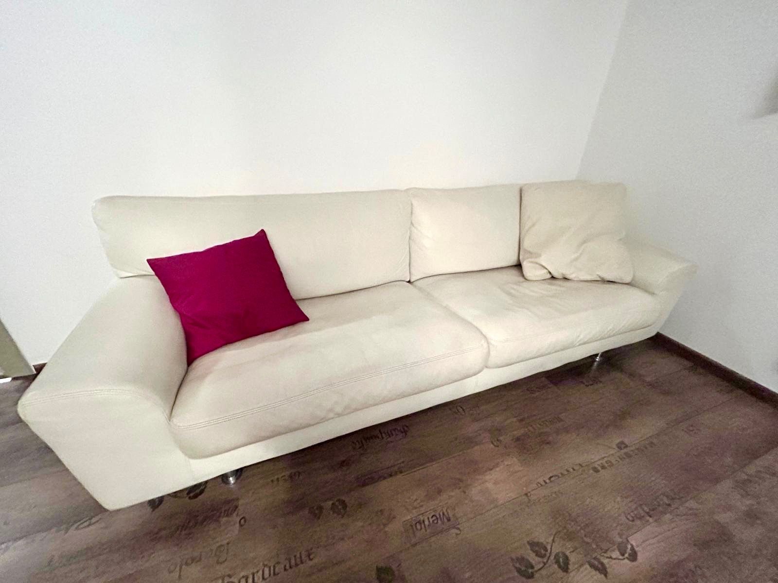 Divani: Sofa weiss (Echtleder) – Usato da Basel venduto da SaraMeier01 1