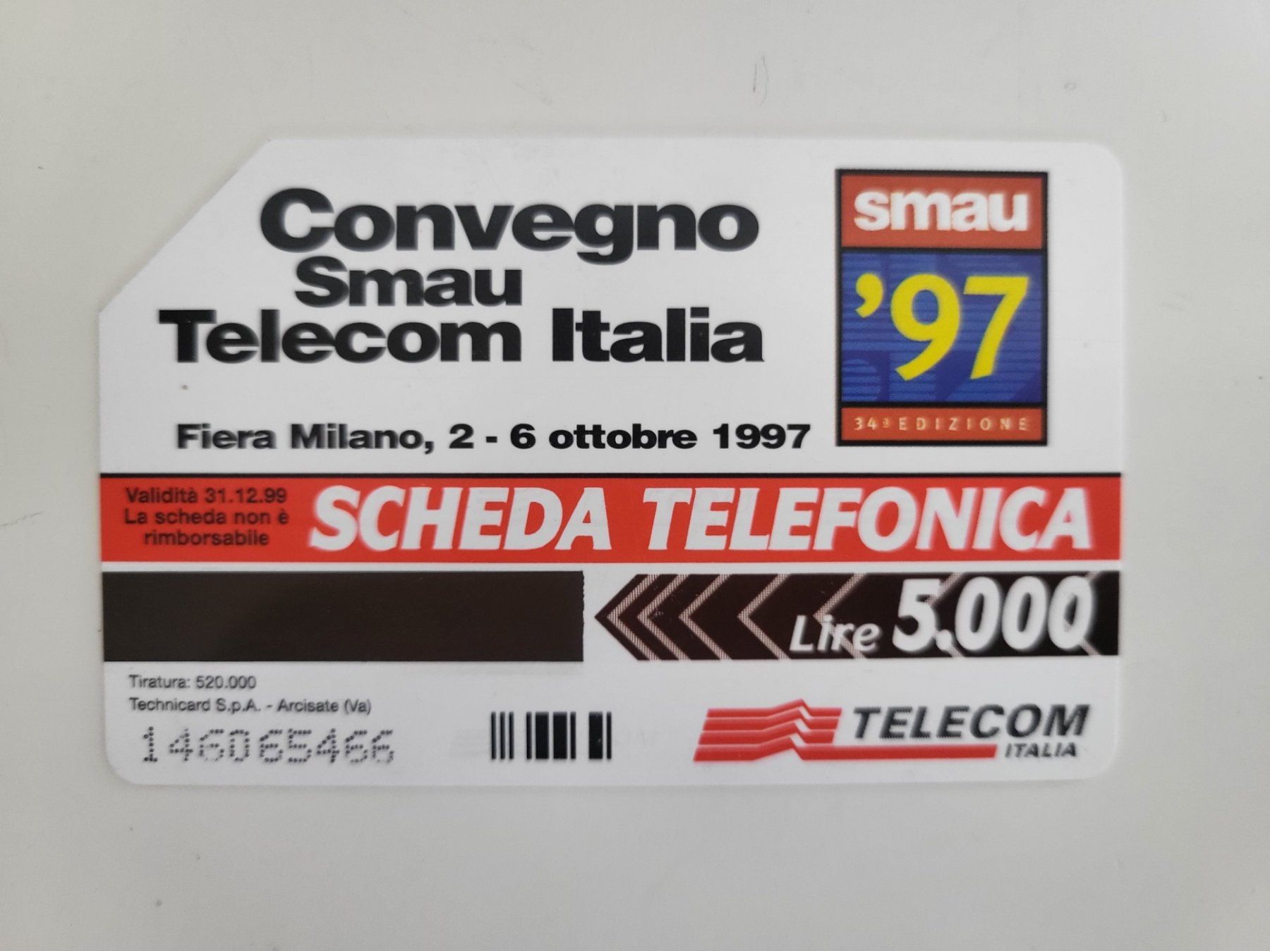 Schede telefoniche: Scheda telefonica Telecom Italia SMAU '97 – Usato da Braunau venduto da bar_hd98 1