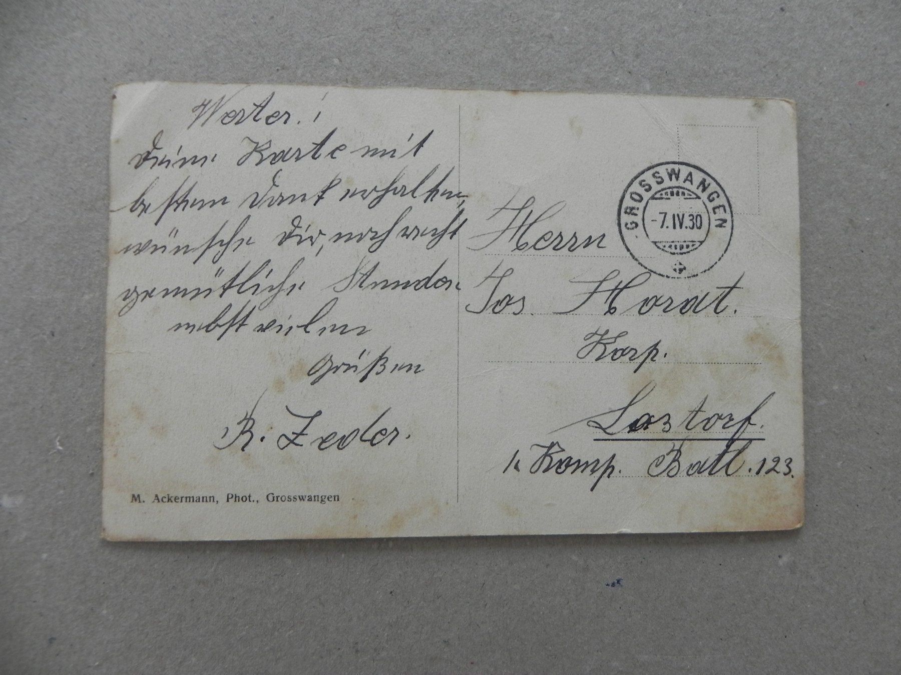 Cartes postales: Ansichtskarte Grosswangen Luzern LU – D'occasion à Siebnen par krimsie 1