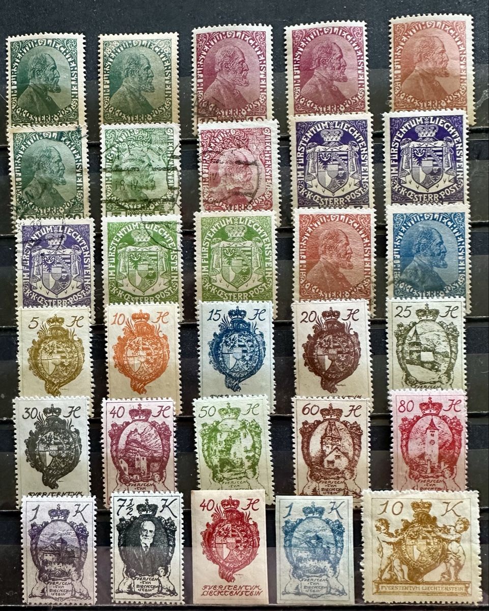Alle Briefmarken: Liechtenstein  – Gebraucht aus Duebendorf von Fczfanrobi