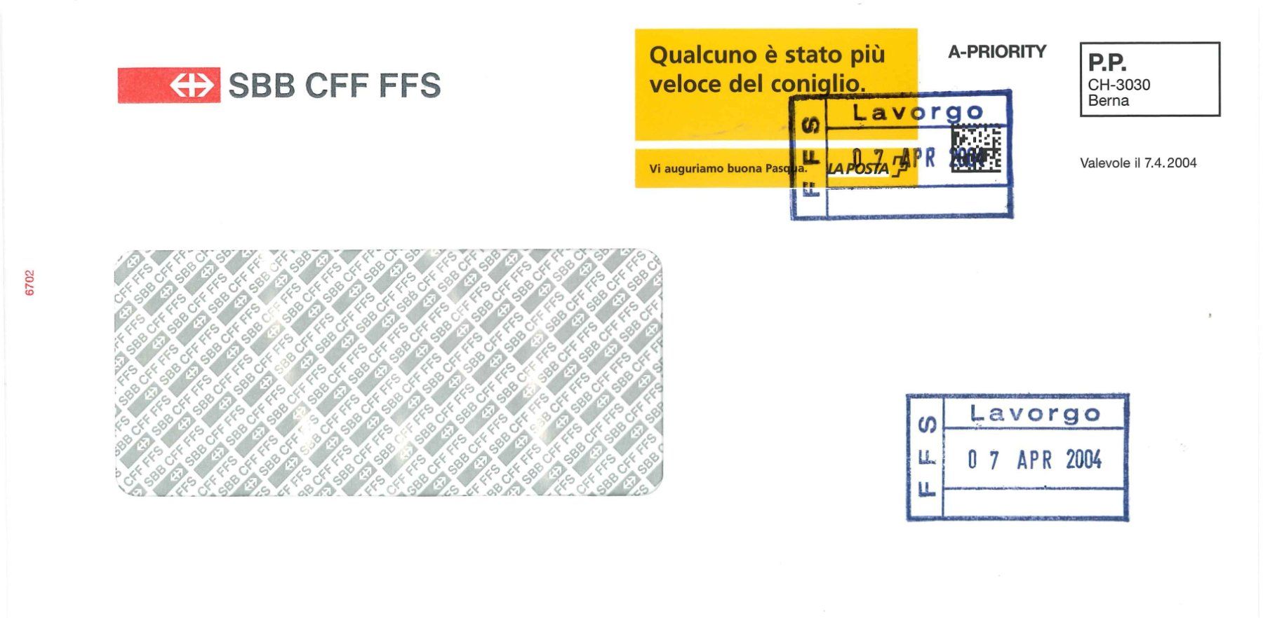 Alle Briefmarken: Busta FFS con francobollo speciale e timbro FFS Lavorgo – Neu (gemäss Beschreibung) aus Castione von Rx-stamps