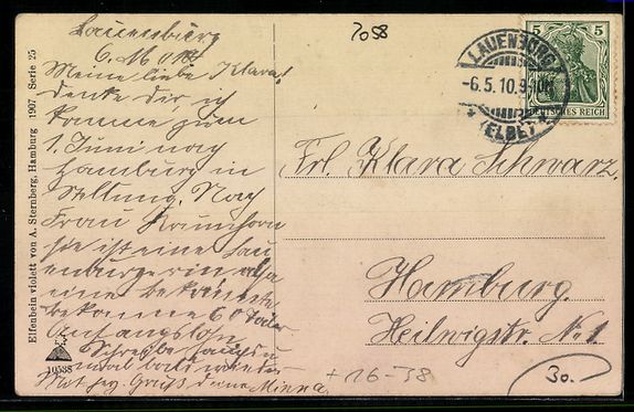 Cartes postales: Grusskarten-AK Lauenburg a. E., Fährste – D'occasion à Berlin par bartko-reher 1