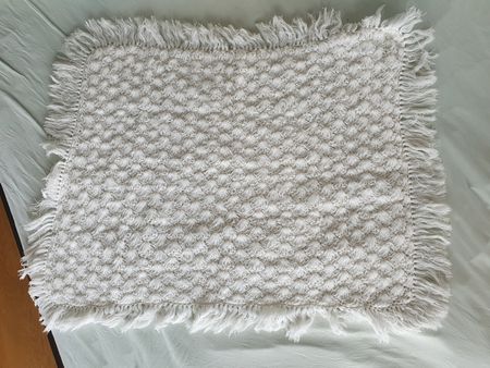 Tapis d'été blanc, 80x60 cm