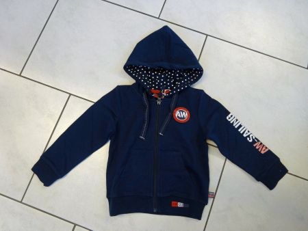 Sweat Jacke dunkelblau Hoodie - Grösse 92