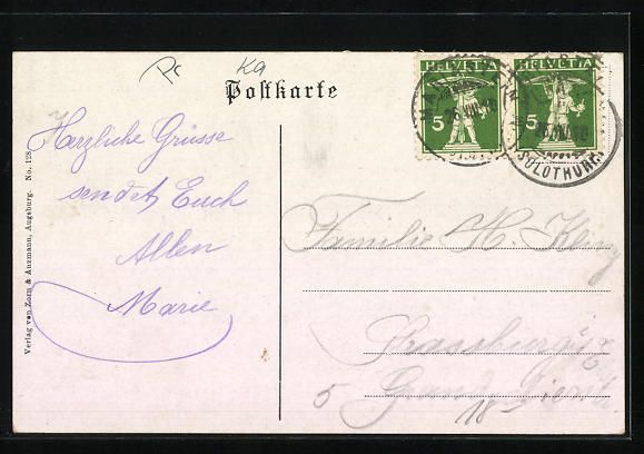 Cartoline postali: AK Mariastein, Blick zur Kirche – Usato da Berlin venduto da bartko-reher 1