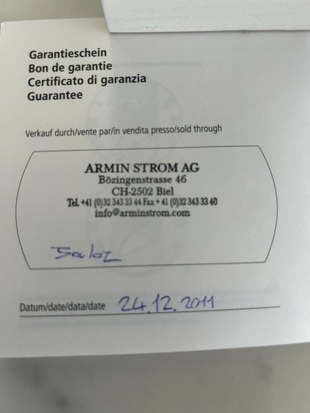 Orologi: Armin Strom Blue Chip Automatic – Nuovo (secondo la descrizione) da Bern venduto da Saia_4 6