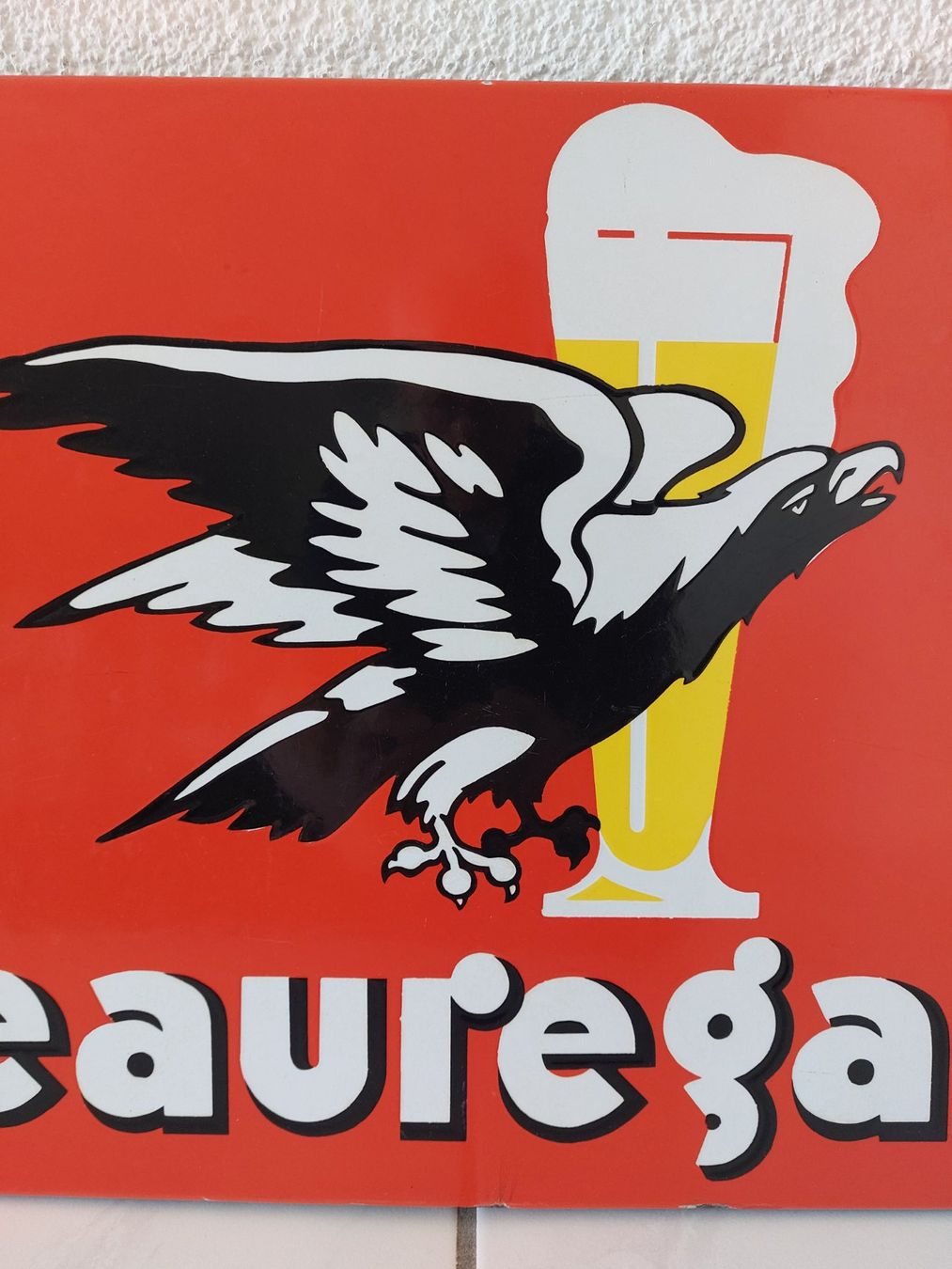 Cardinal Insegne: Emailschild Beauregard Bier Plaque émaillée – Usato da Schenkon venduto da TG10 2