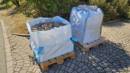 Beton-Steine für Bogenmuster, Farbe porphyr, ca. 8m2