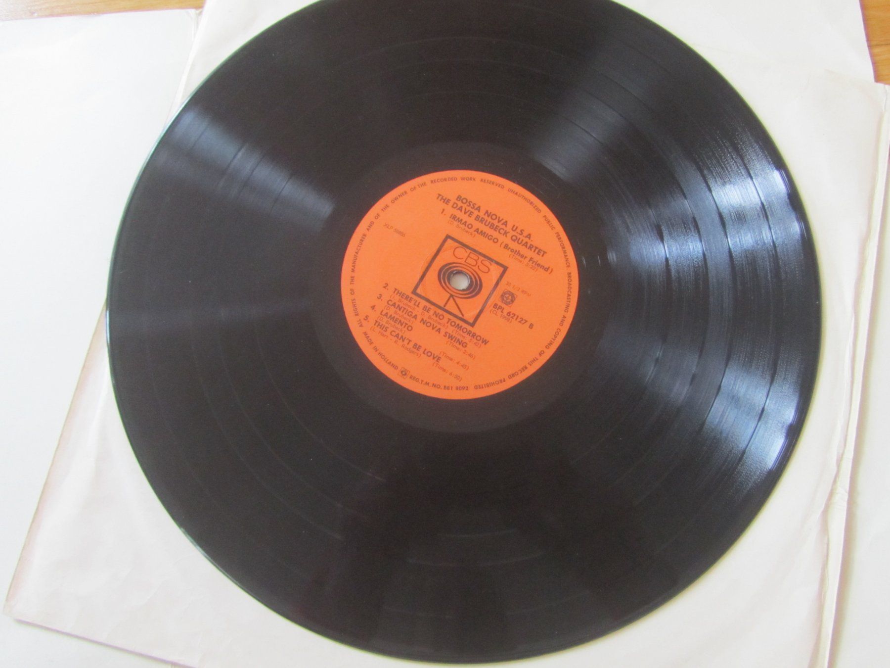Dischi in vinile: Dave Brubeck Quartet - Bossa Nova U.S.A. - CBS Schallplatte – Usato da Seengen venduto da mikelele 2