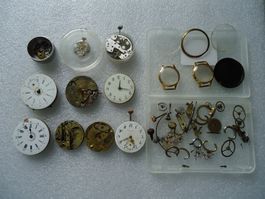 Taschenuhr Trachtenuhr,  Lot Ersatzteile