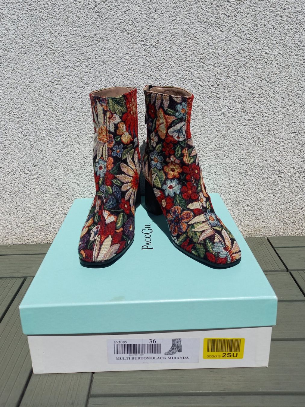 Scarpe da donna: Paco Gil Stiefeletten Echtleder Blumen 36 – Nuovo (secondo la descrizione) da Zwillikon venduto da Leewii 3