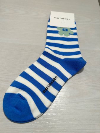 Marimekko socks pop-up stripes with flower