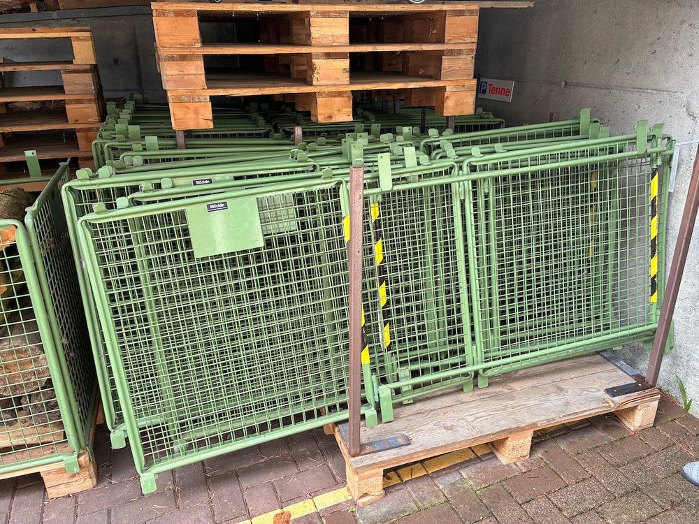 Spannende Gitterboxen Fr Brennholz Gebraucht Bild