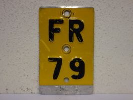 FR 79 VELONUMMER - FAHRRADSCHILD - MOFANUMMER