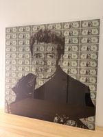 Bild auf Leinwand mit Dollar-Motiv James Dean