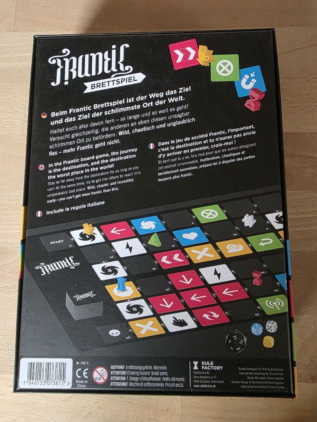 Jeux: Frantik Brettspiel – D'occasion à Oberstammheim par kuechenhelfer 1