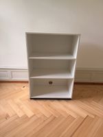 Regal mit 3 Fächer und Kabeldurchlass, weiss