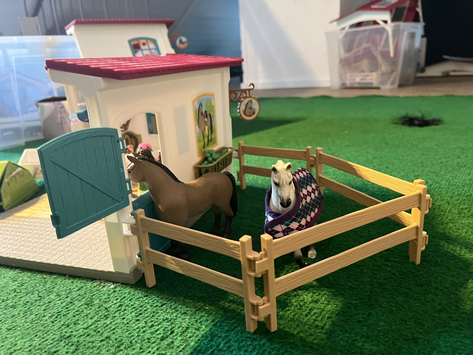 Schleich Giocattoli: Schleich reiterstübli+Camping set – Usato da Beinwil am See venduto da limaalpha1986 3
