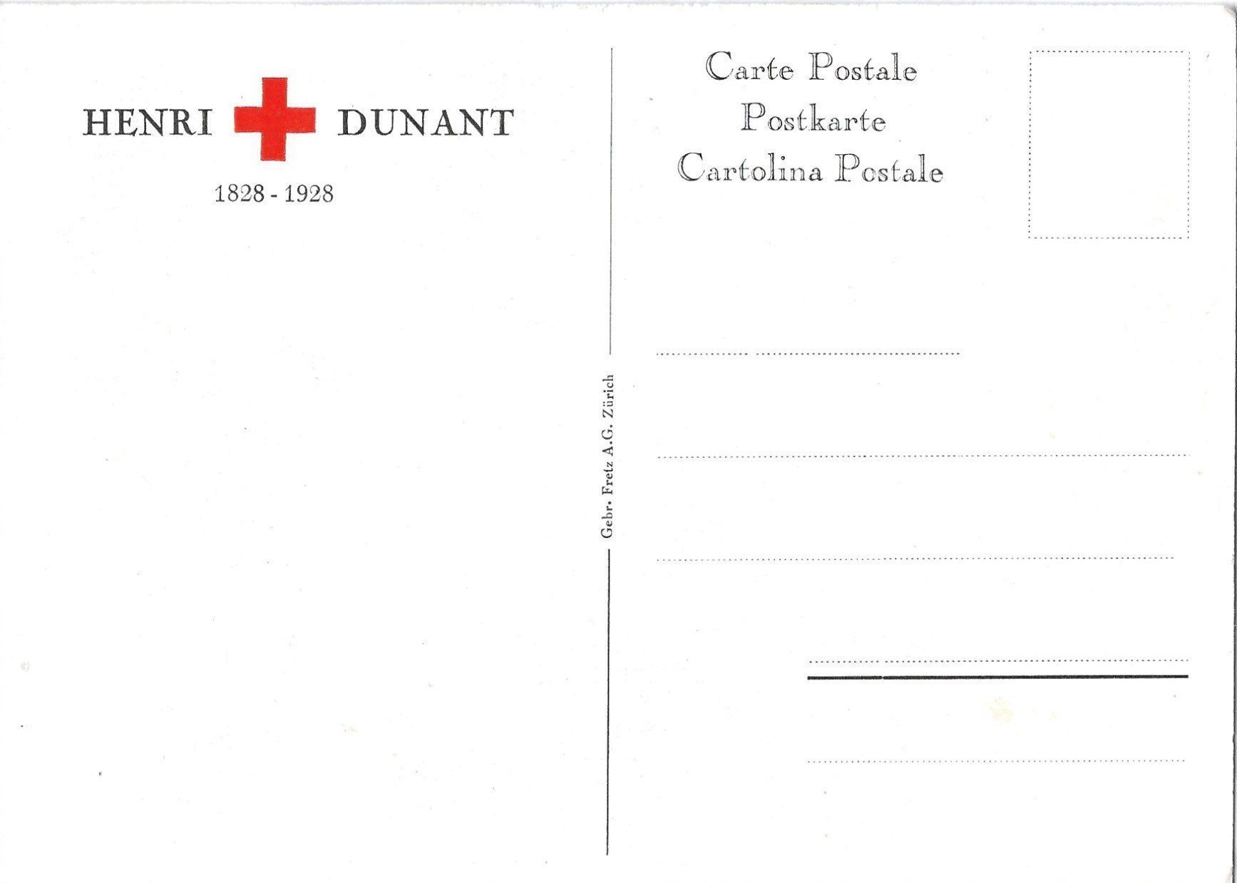 Cartoline postali: Henri Dunant, Rotes Kreuz – Usato da Frauenfeld venduto da Merk52 1