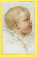 21.6.1922 seltene Farb-Litho Mädchen Kinder Portrait