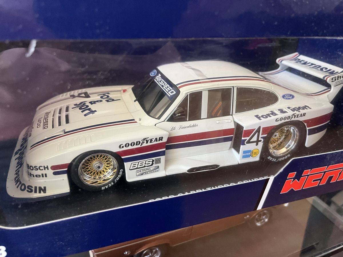 Ford Modellini d'auto: Ford Capri Gr.5 Nr.4.   1:18 – Nuovo e nell'imballaggio originale da Rümlang venduto da Papamoll4 3