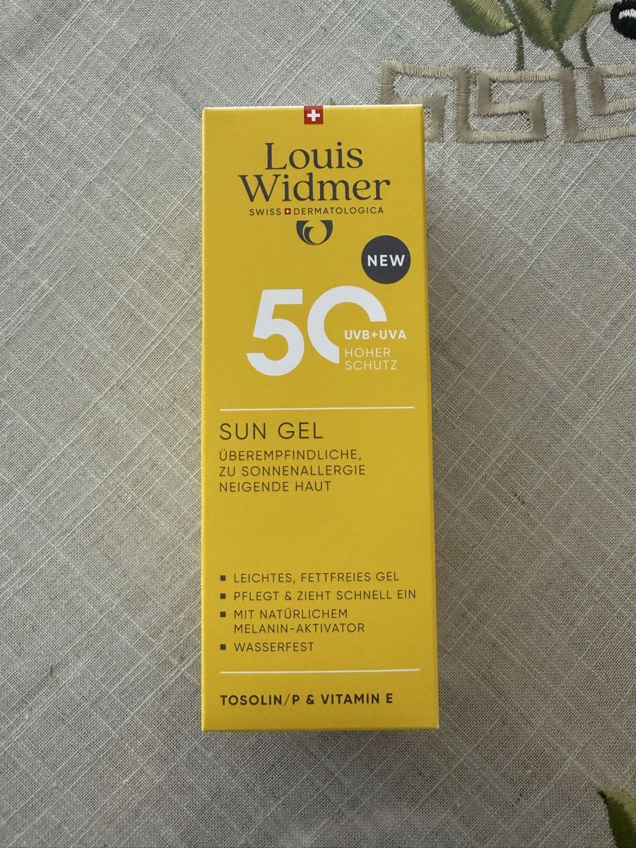 Louis Widmer Cura del viso: Neu Louis Widmer Sun Gel SPF 50 100ml – Nuovo e nell'imballaggio originale da Zürich venduto da Eb_