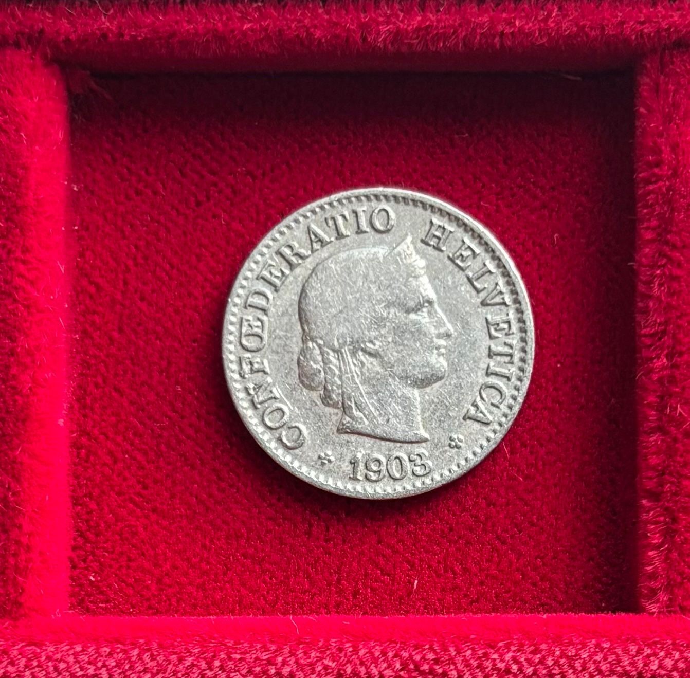 Tutti le monete: Schweiz 5 Rappen 1903 B – Usato da Speicher venduto da CH-Schatzkammer