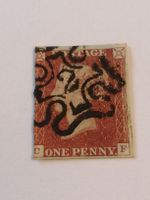 One Penny Red 1841, NR. 2 I'm Malteser Stempel 