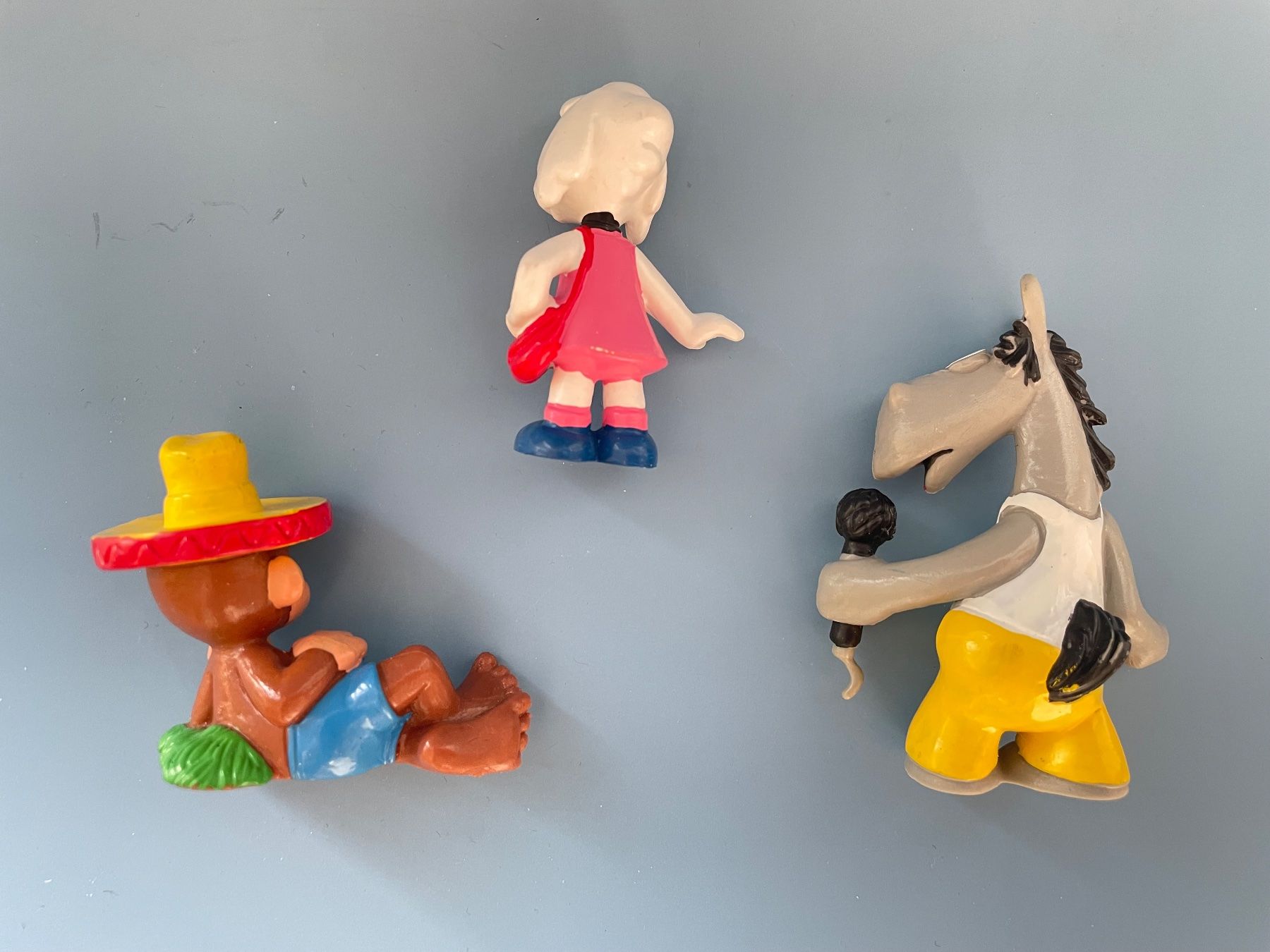 Bullyland Statuette: 3x Äffle Pferdle & Schlabbinsche Stuttgart Figur 80er Bully – Usato da Gossau SG venduto da entwederoder 3