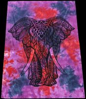 Baumwolltuch Elefant, als leichte Decke Wandtuch Dekoration