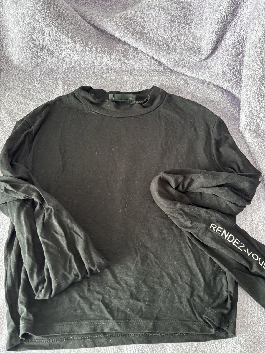 Top: Rollkragenshirt Beige/Schwarz, ca. Gr. S – Usato da Wald AR venduto da bertli00 1