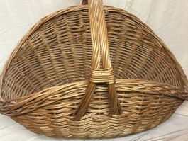 Panier en osier vintage - Idéal pour la récolte d'automne!