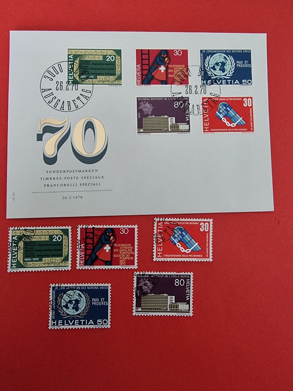 Alle Briefmarken: Sonderpostmarken von 1970 – Neu (gemäss Beschreibung) aus Obergösgen von hachma 1