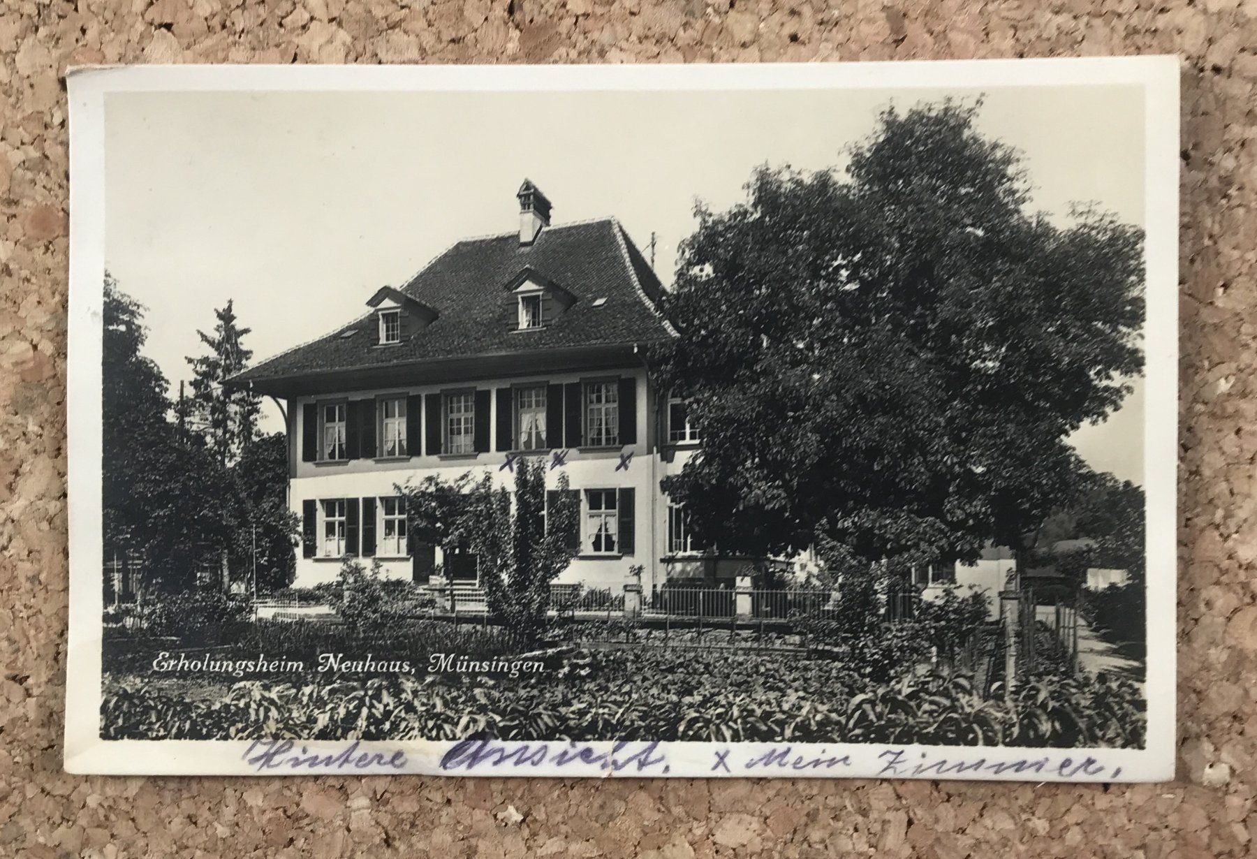 Cartoline postali: ANSICHTSKARTE ERHOLUNGSHEIM NEUHAUS MÜNSINGEN – Usato da Ostermundigen venduto da wini63