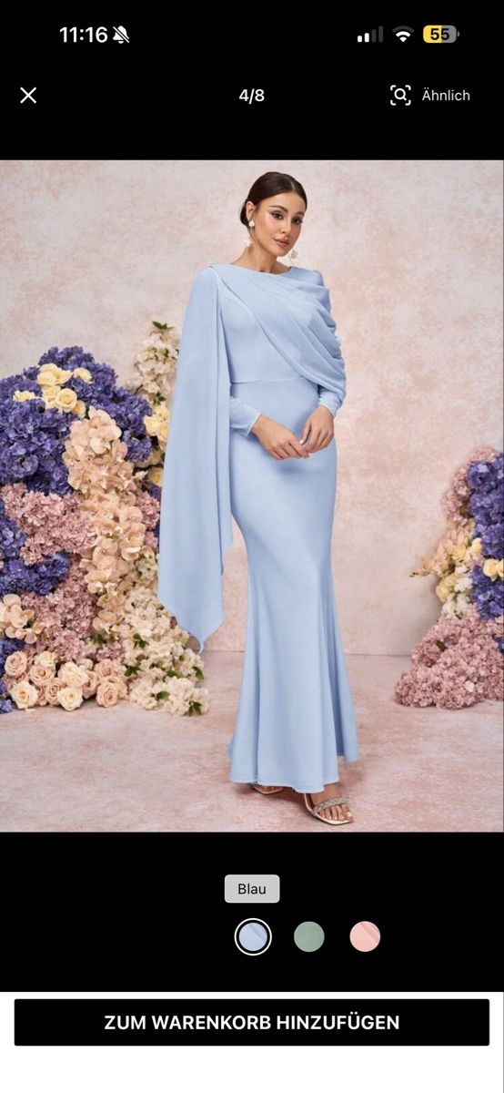 Shein Vestiti: Abendkleid lang Damen blau Grösse M – Nuovo (secondo la descrizione) da Elsau venduto da shoppa 4