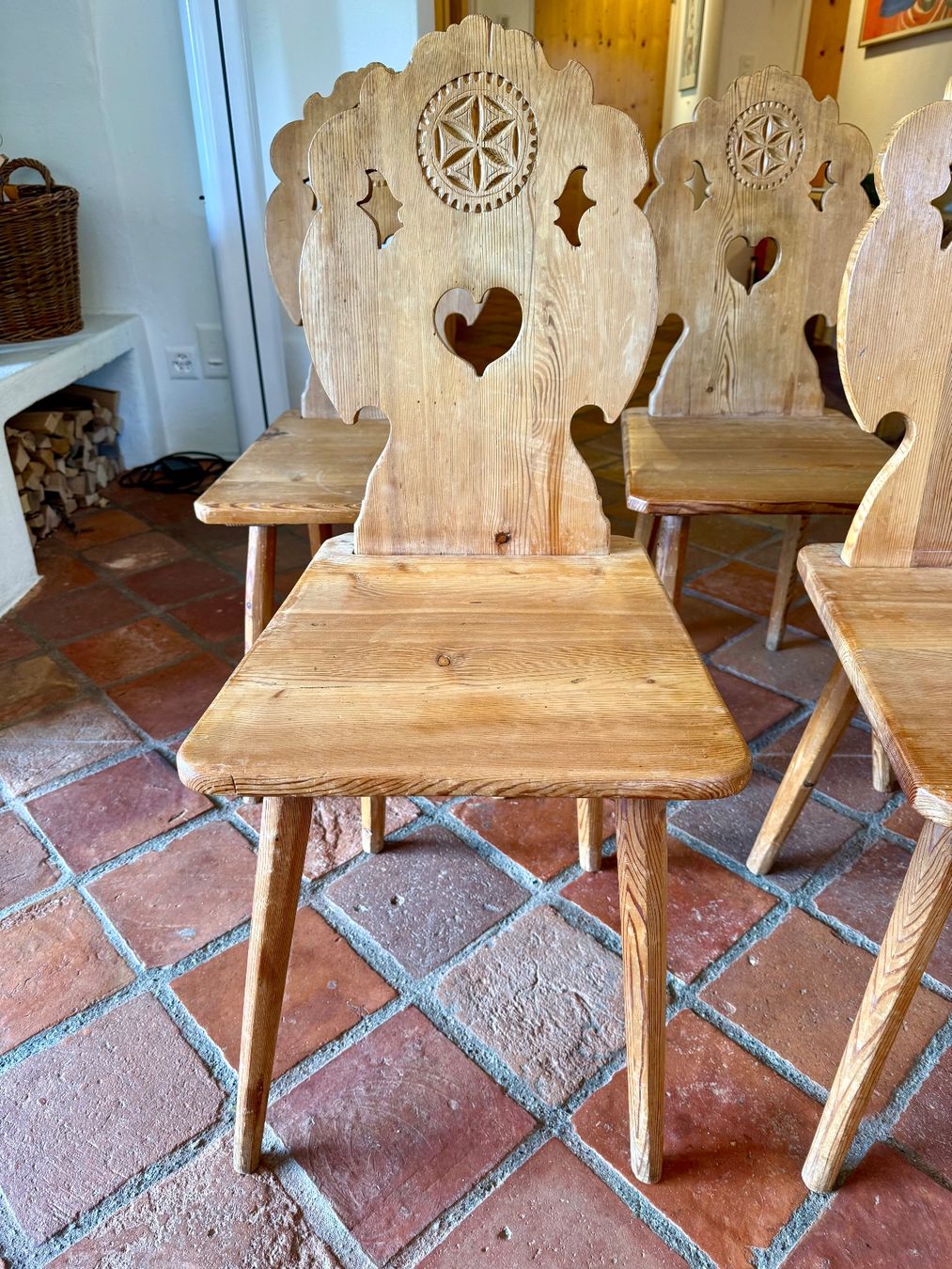 Chaises: 6 antike Schweizer Bauern-Stabellenstühle – D'occasion à Davos Dorf par rsp_55PP 3
