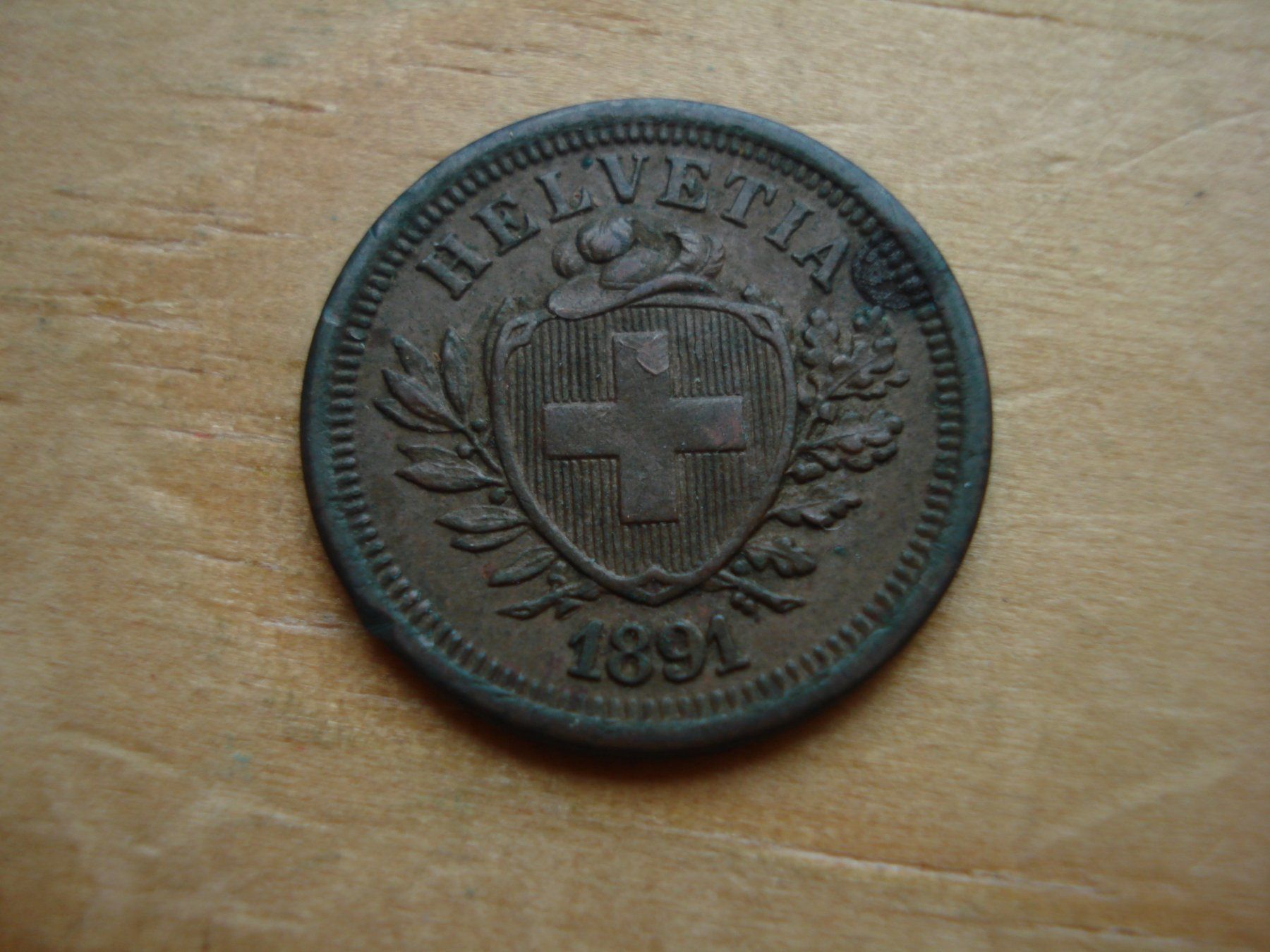 Tutti le monete: (W5) 1 Rappen 1891 sm – Usato da Erlach venduto da Net-Coins