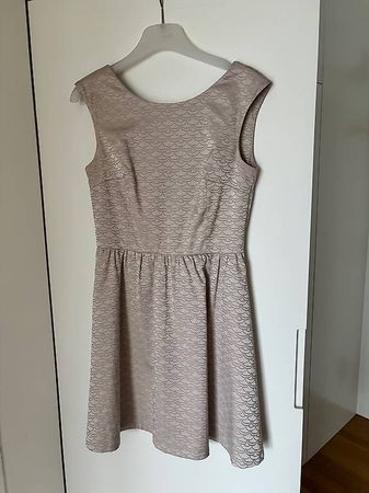 H&M Kleid, grau/silber, Gr.38