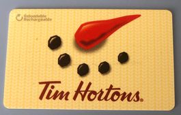 Tom Hortons Geschenkkarten   ohne Guthaben und für Sammler