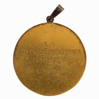 Medaille Dem tüchtigen die Bahn 1919 zur Hochzeit vergoldet
