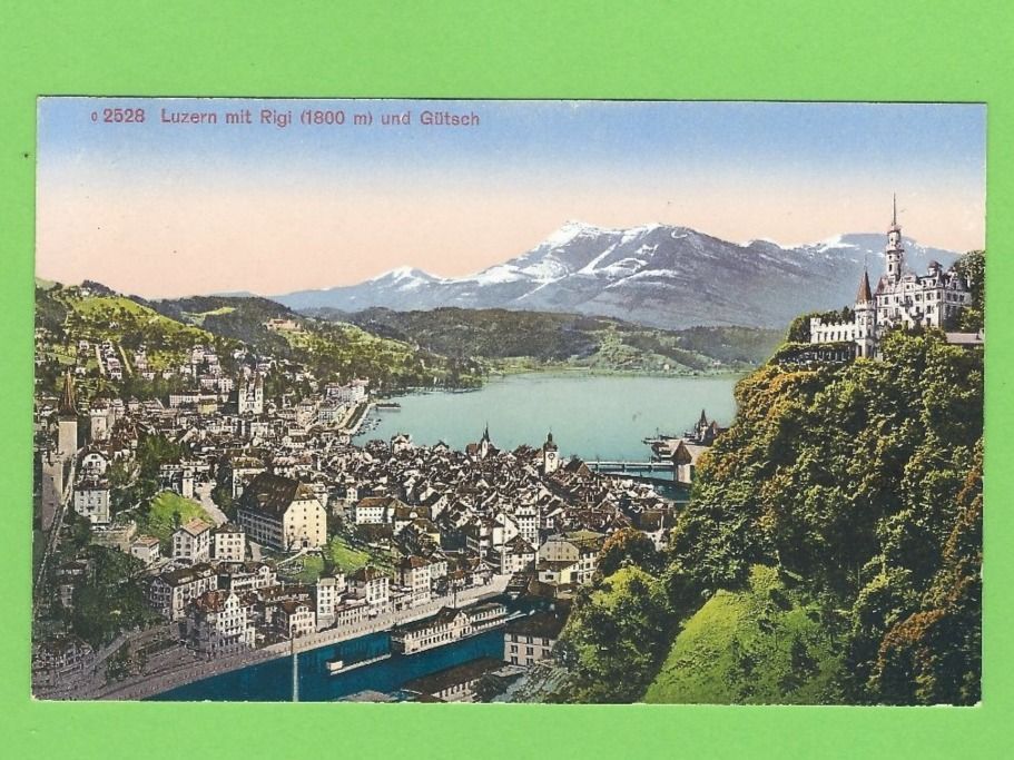 Cartoline postali: Luzern mit Rigi und Gütsch – Usato da Zürich venduto da t24_de