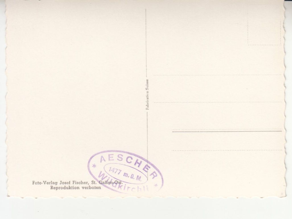 Ansichtskarten: Wildkirchli ca. 1950 – Gebraucht aus Bürglen TG von StampGraf 1